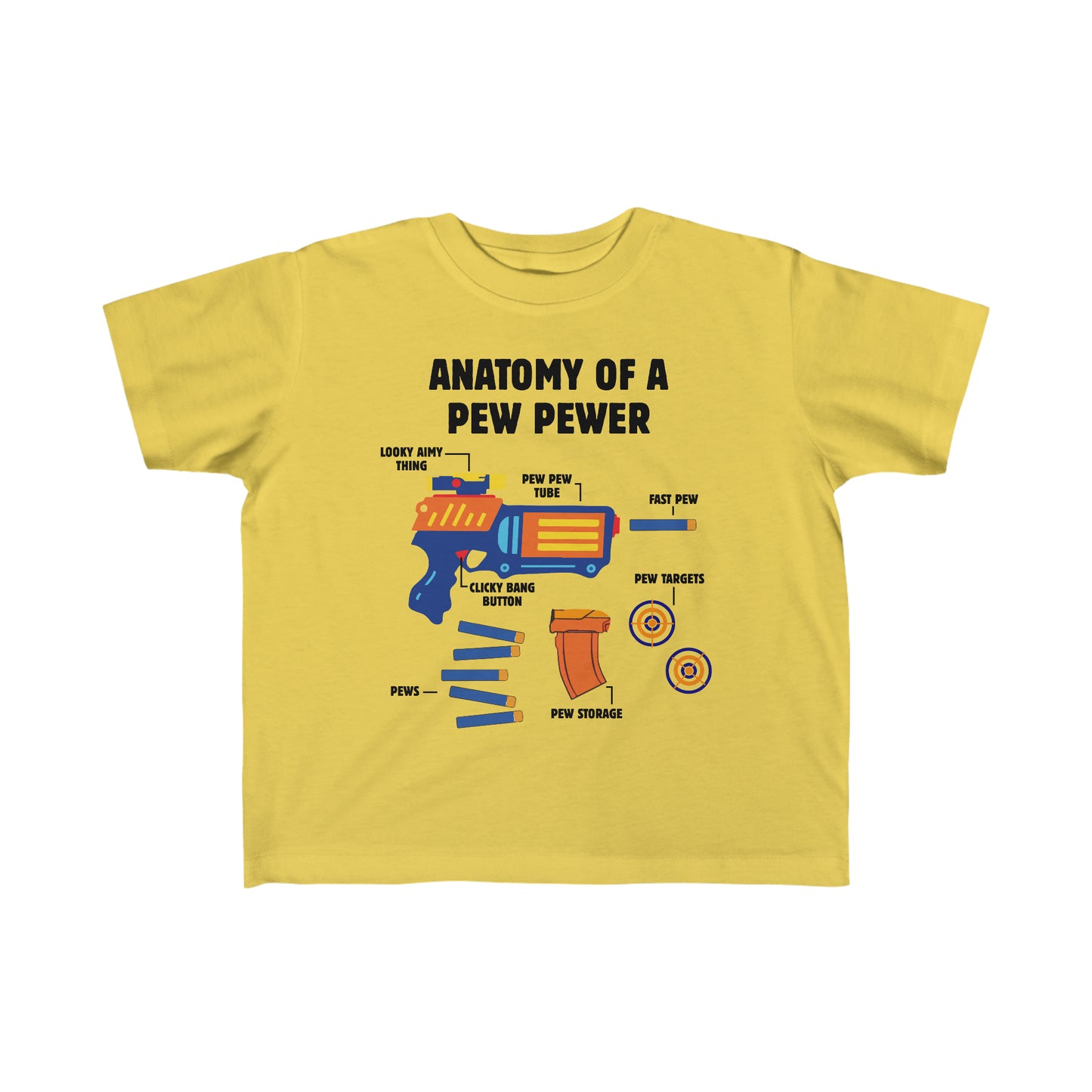 Anatomy of a pew Toddler Tee
