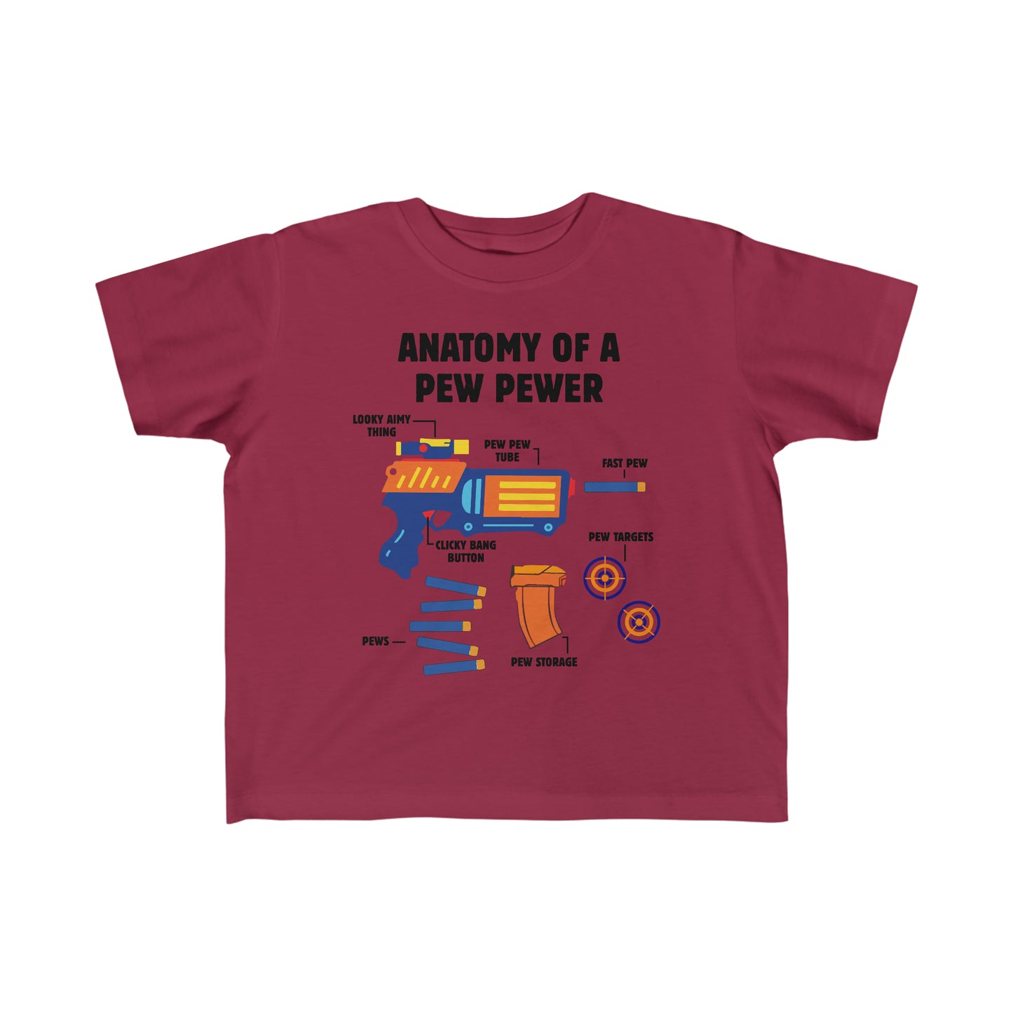 Anatomy of a pew Toddler Tee