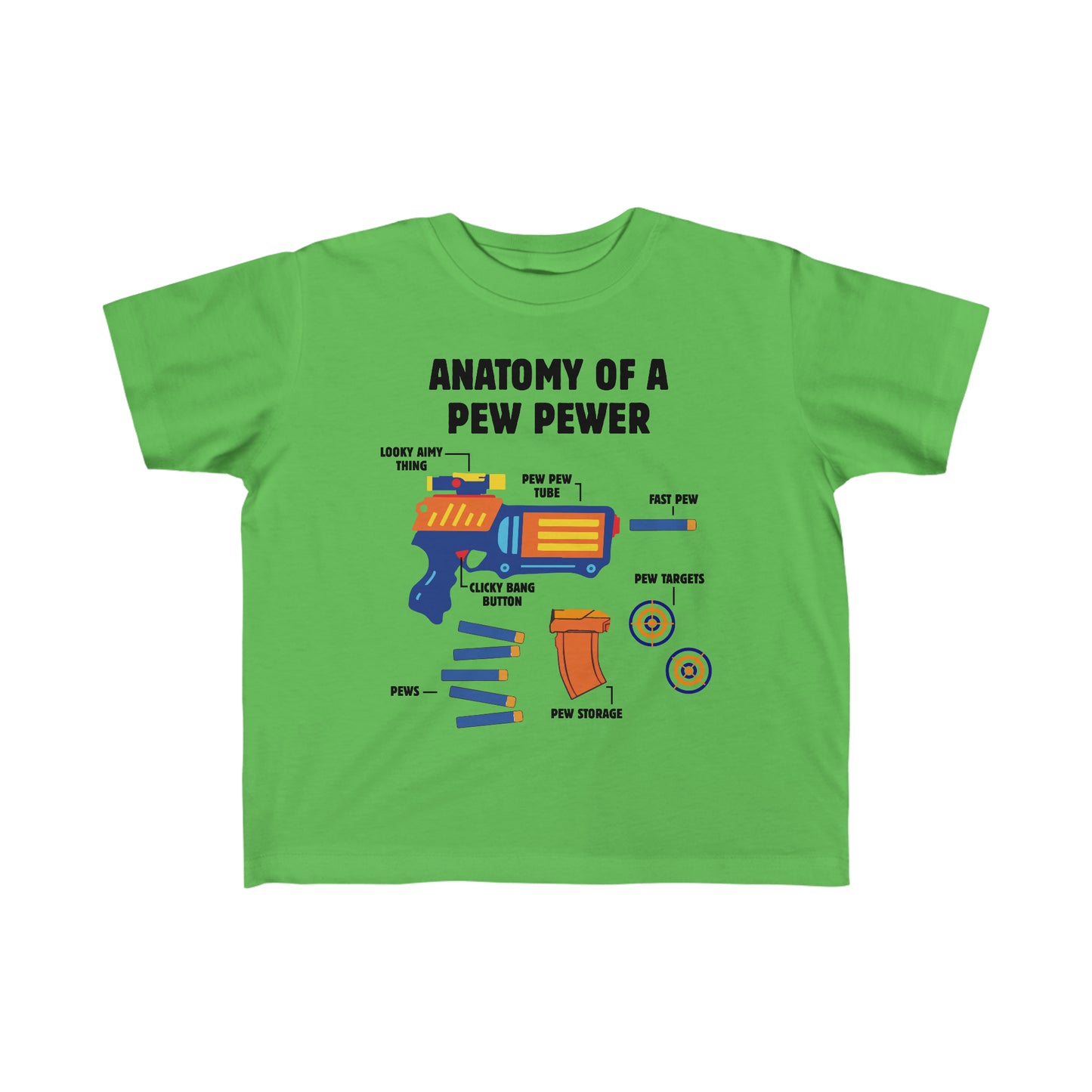 Anatomy of a pew Toddler Tee