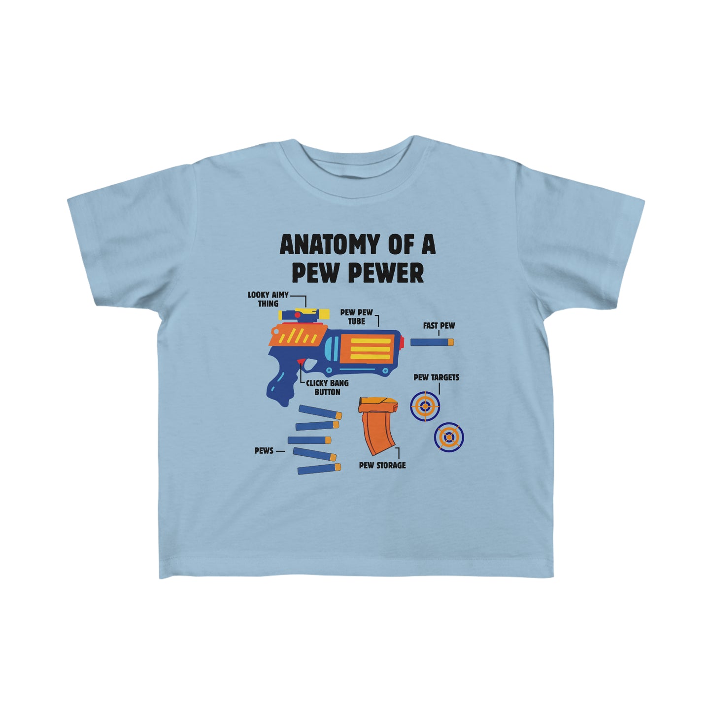 Anatomy of a pew Toddler Tee