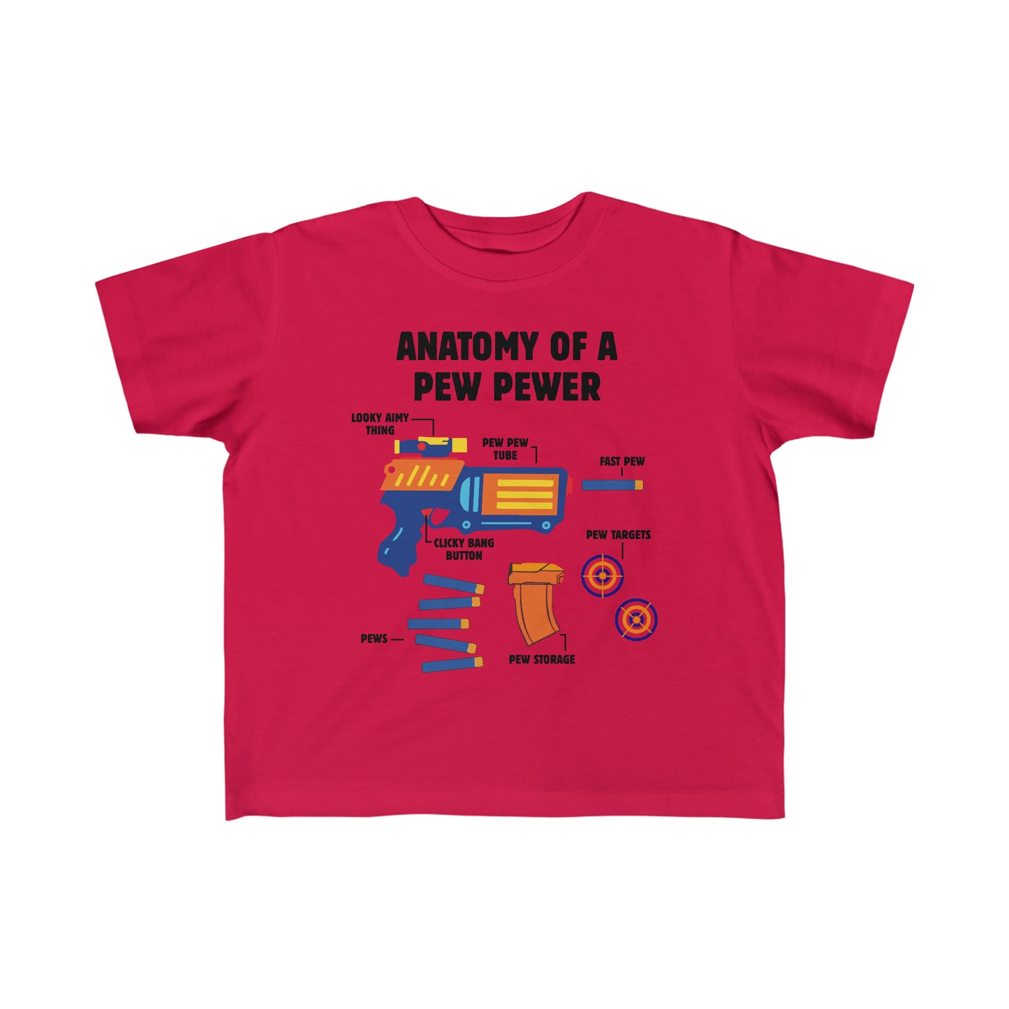 Anatomy of a pew Toddler Tee