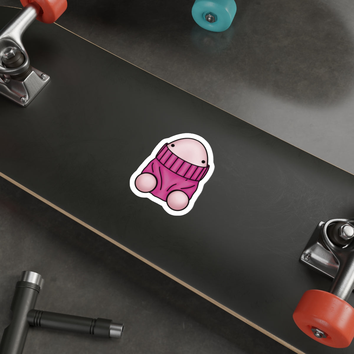 Shy pink Peen Stickers