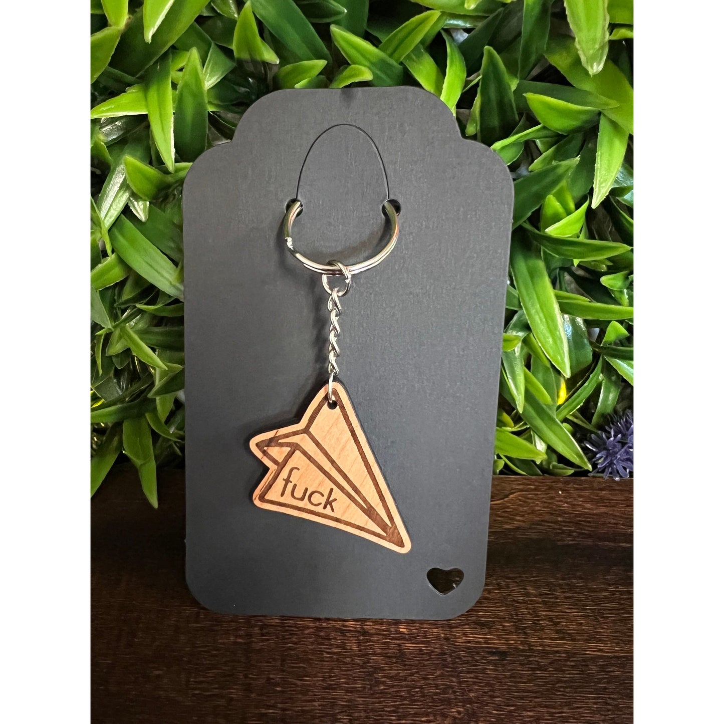 flying f*ck keychain