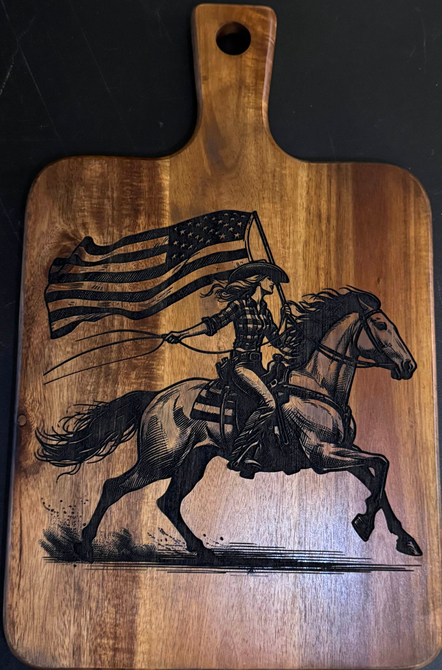 Cowgirl cutting board