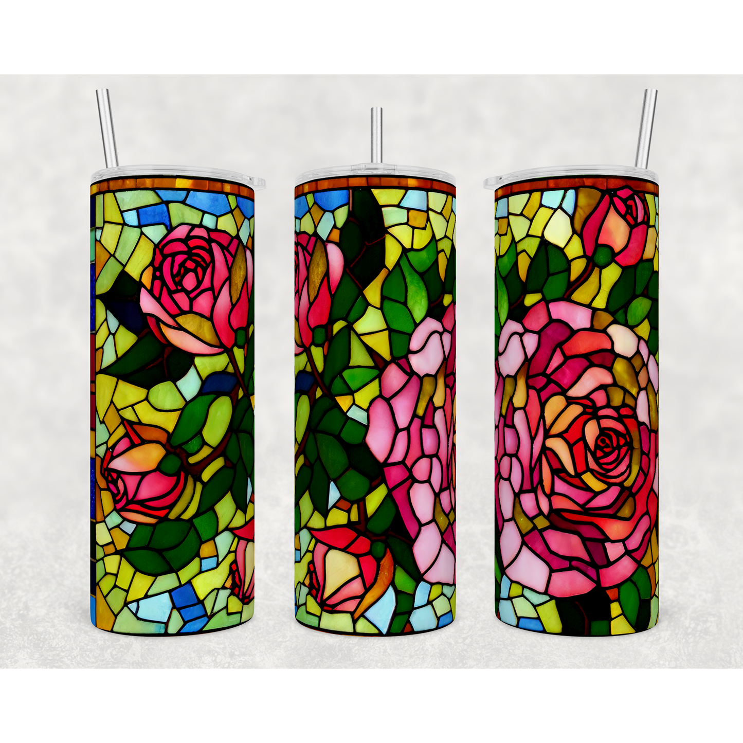 Stained glass Roses