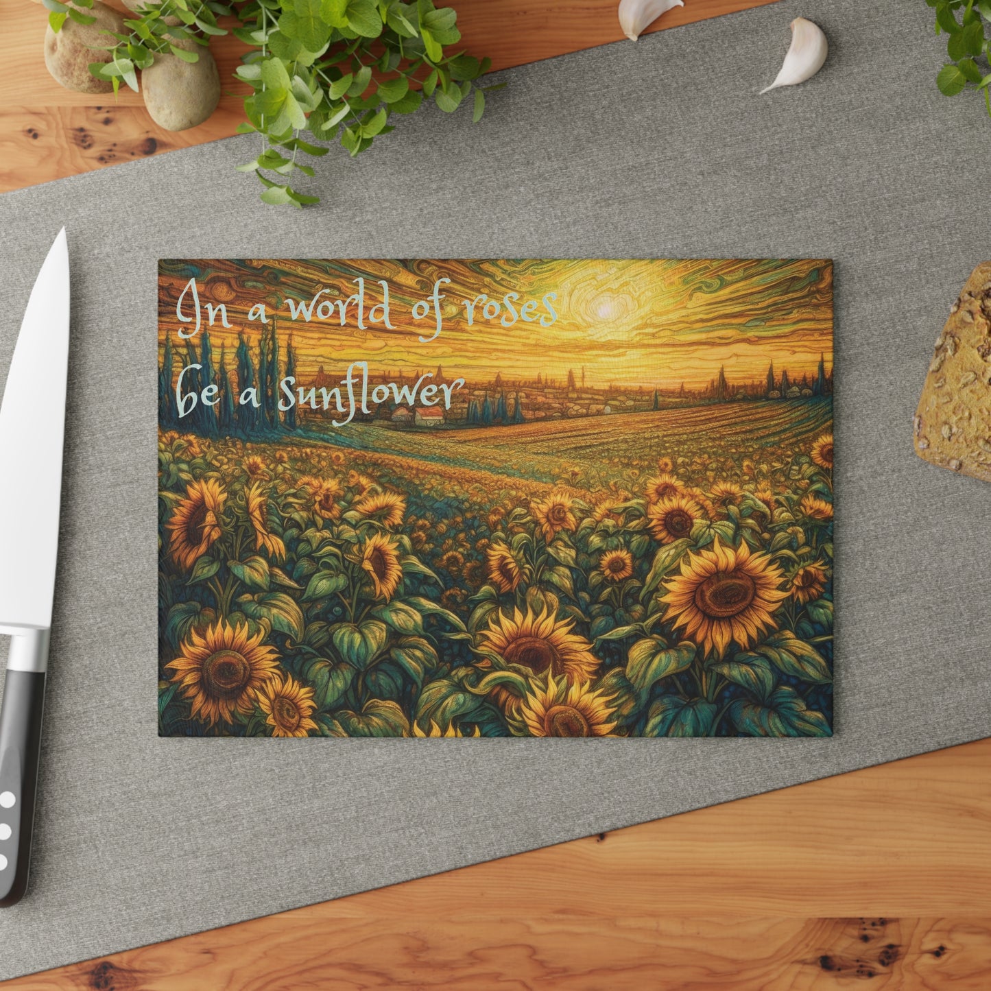 Sunflower Cutting Board