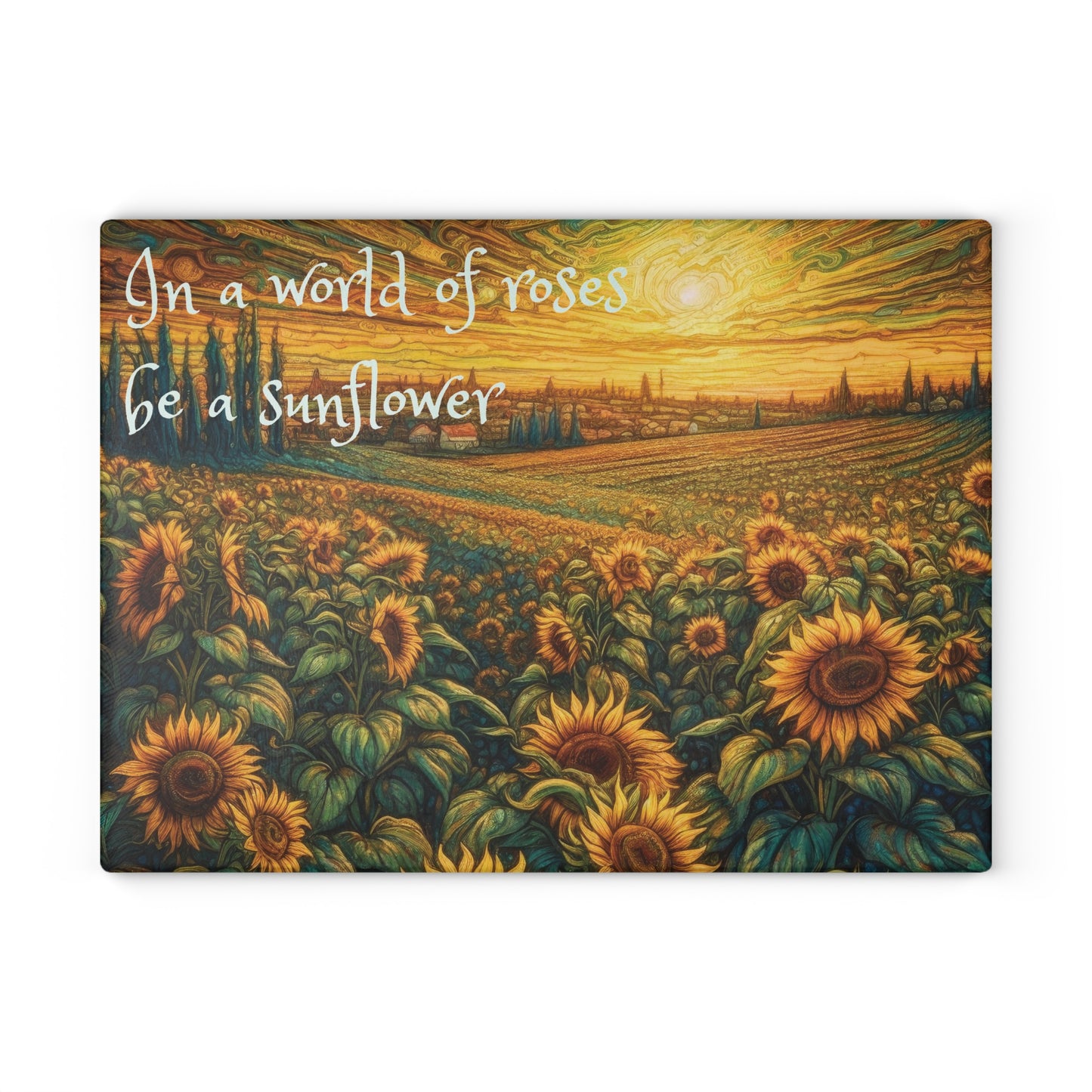 Sunflower Cutting Board