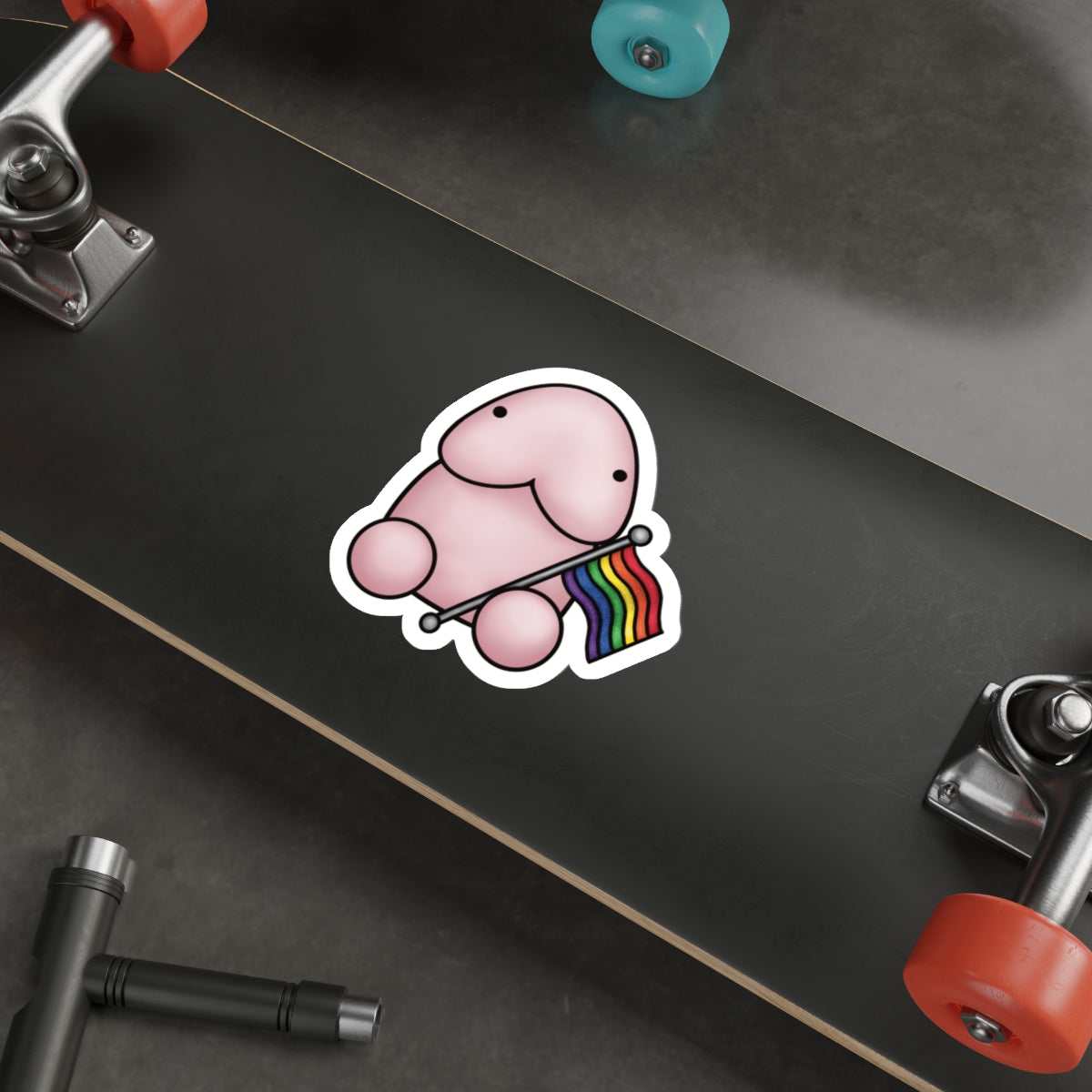 Pink Peen Pride Stickers