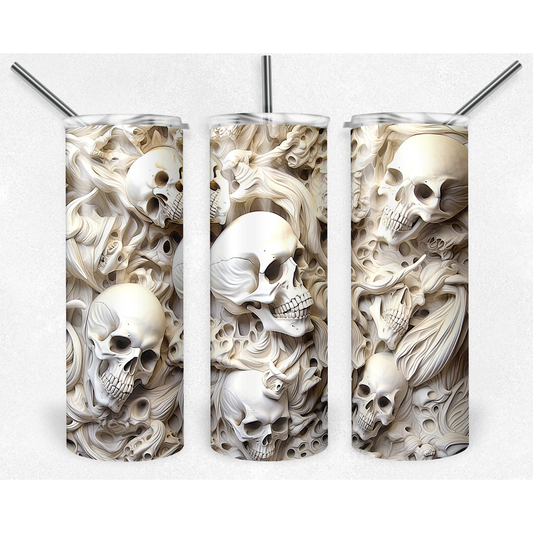 3d Skulls Tumbler