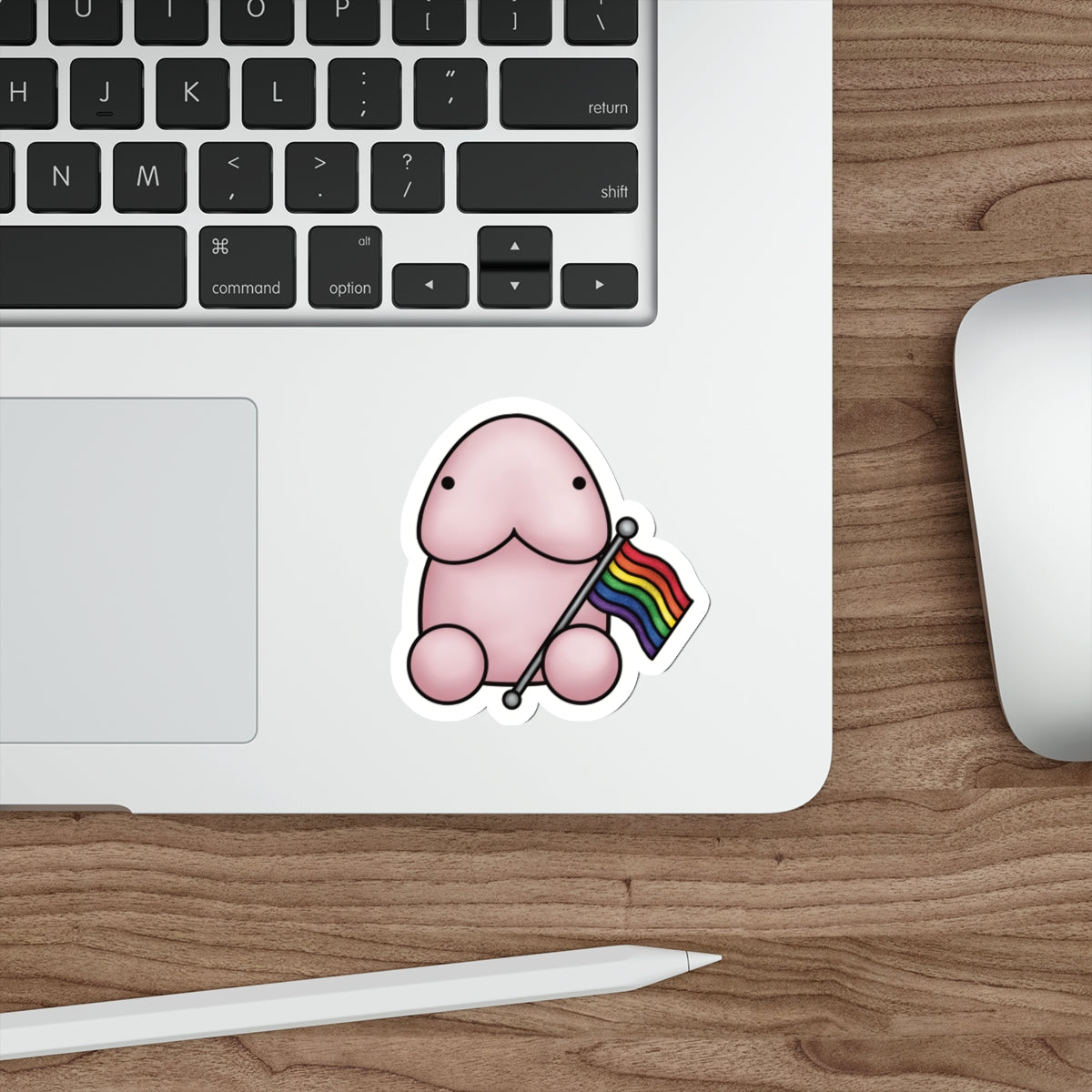 Pink Peen Pride Stickers