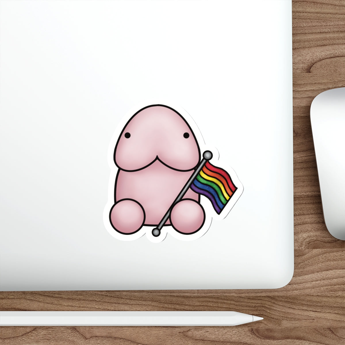 Pink Peen Pride Stickers