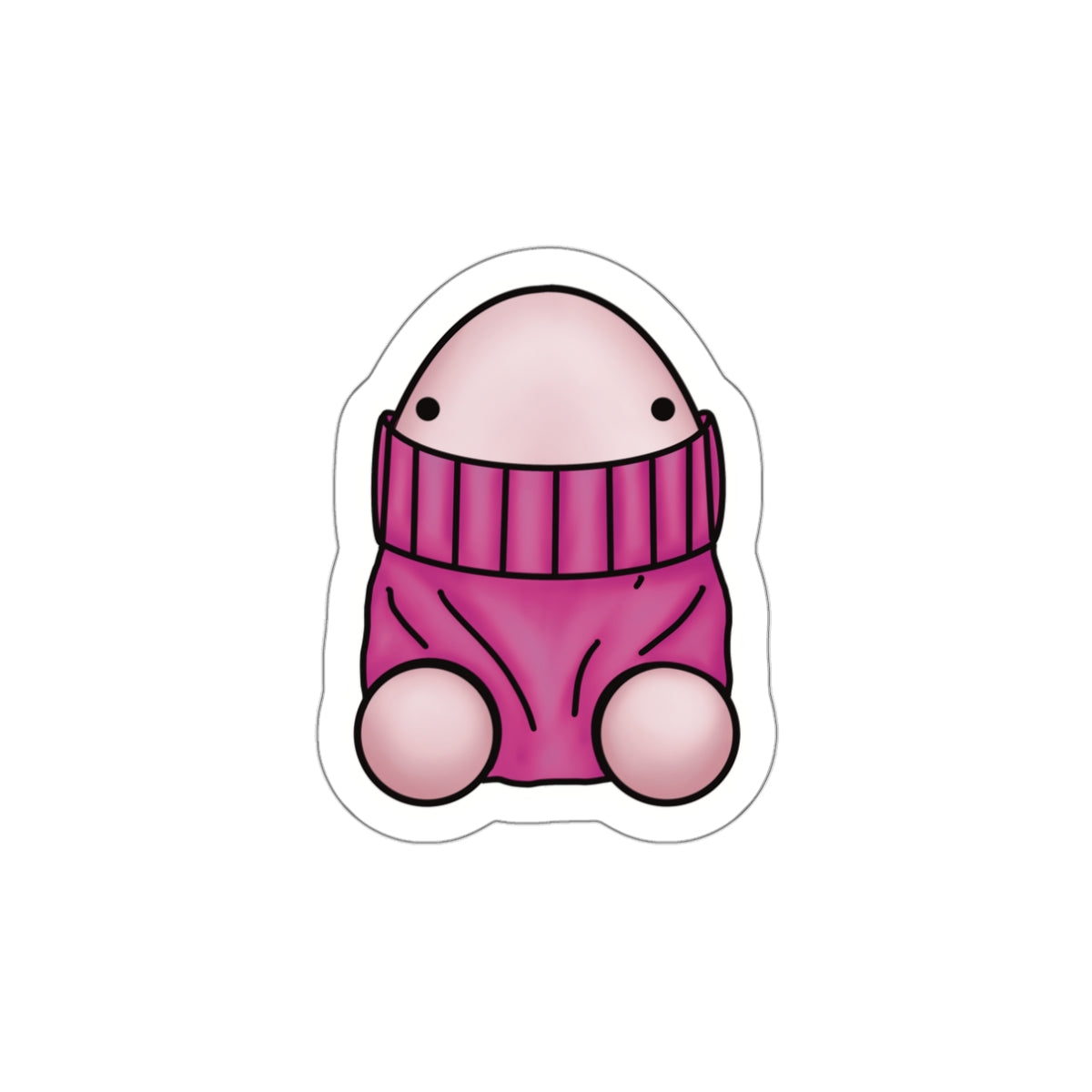 Shy pink Peen Stickers