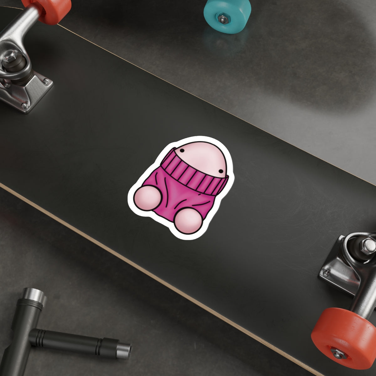 Shy pink Peen Stickers