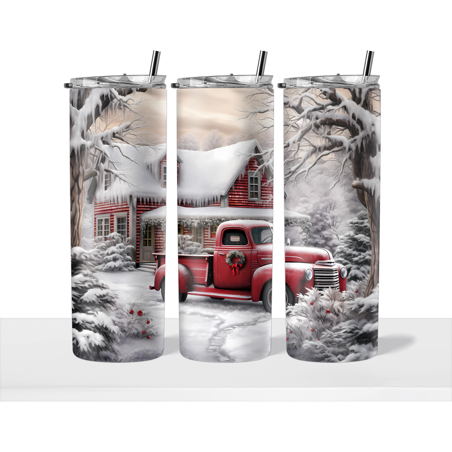 Holiday Truck Tumbler