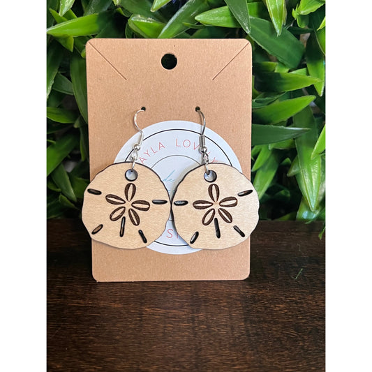 Sand dollar earrings