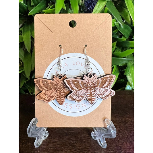 Moth earrings