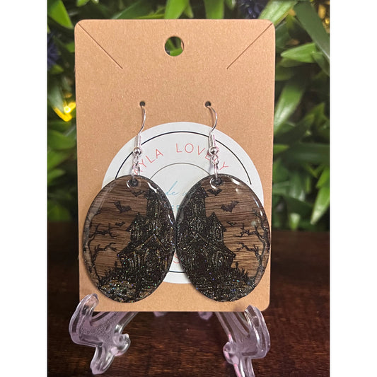 Haunted house Earrings