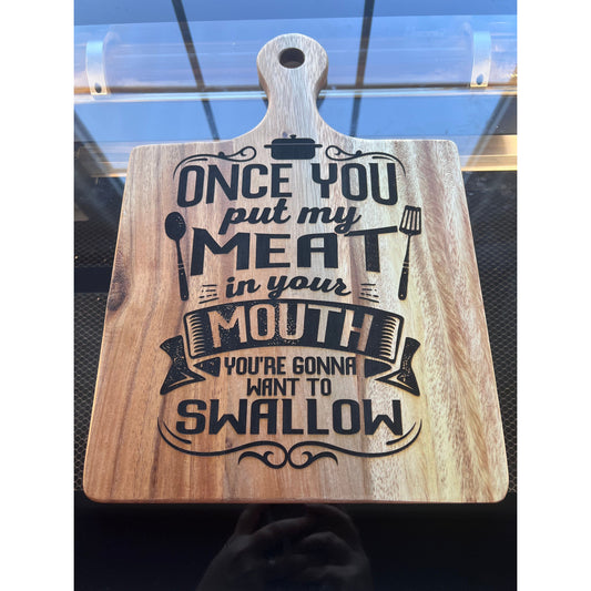 Swallow cutting board (decorative)