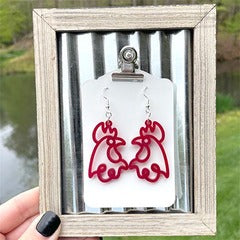 Rooster Earrings