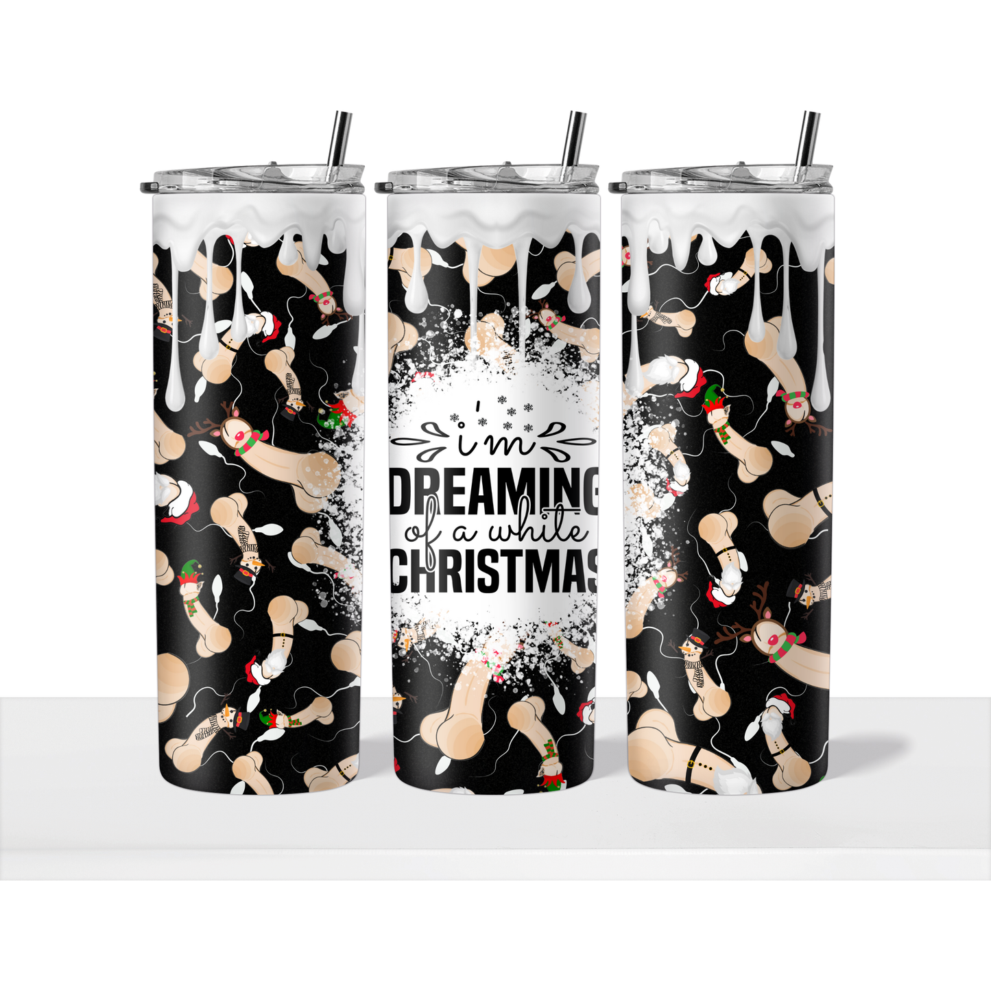 White Christmas Tumbler