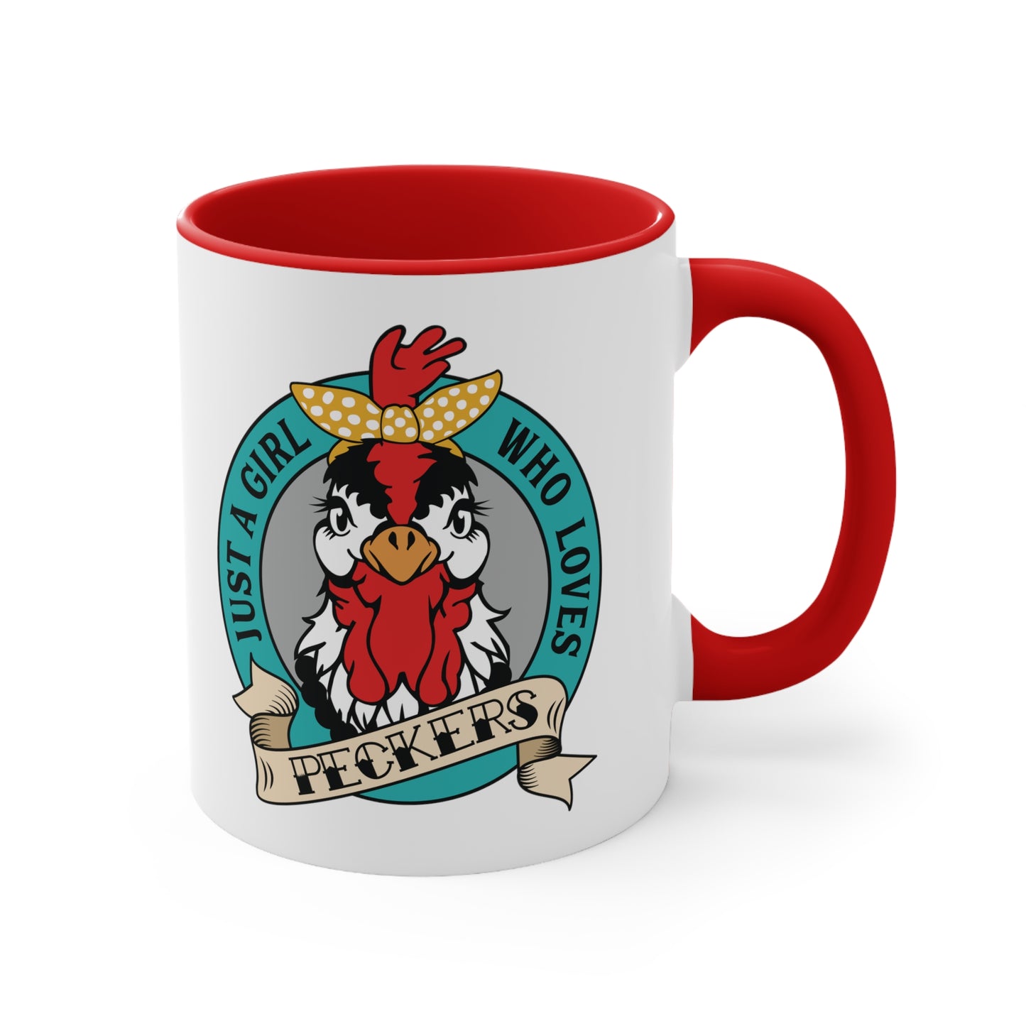 Loves peckers mug